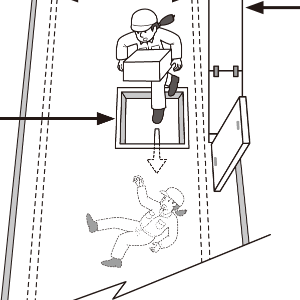 イラストで学ぶリスクアセスメント 第46回 通路点検孔からの墜落防止 安全スタッフ連載記事 労働新聞社