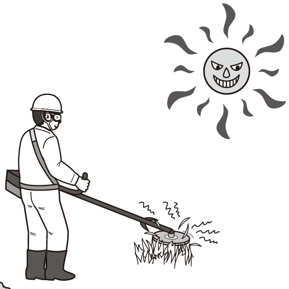 イラストで学ぶリスクアセスメント 第126回 草刈り作業中の熱中症災害 安全スタッフ連載記事 労働新聞社