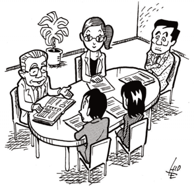 産保スタッフが復職可否判定会議をコーディネート
(※イラストはイメージです)