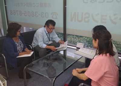 各事業部の管理者が仕事の悩みなどを共有する