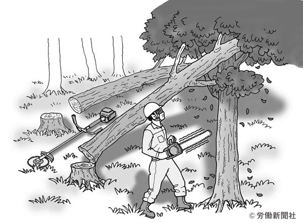 木の伐倒作業 危険予知訓練 Kyt シート 労働新聞社