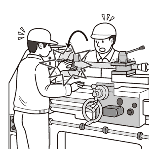 イラストで学ぶ身近なリスクと対策 第１回 工作機械による災害 上 安全スタッフ連載記事 労働新聞社